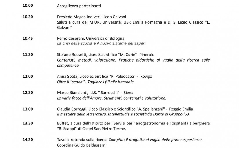 Primo Seminario interregionale Nord