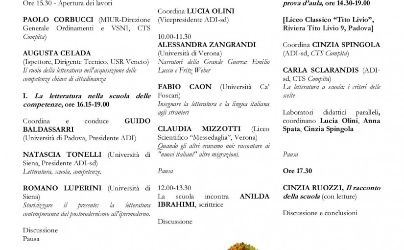 A Padova un seminario di Compita