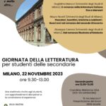 MILANO giornata della letteratura 2023, 22 nov 23